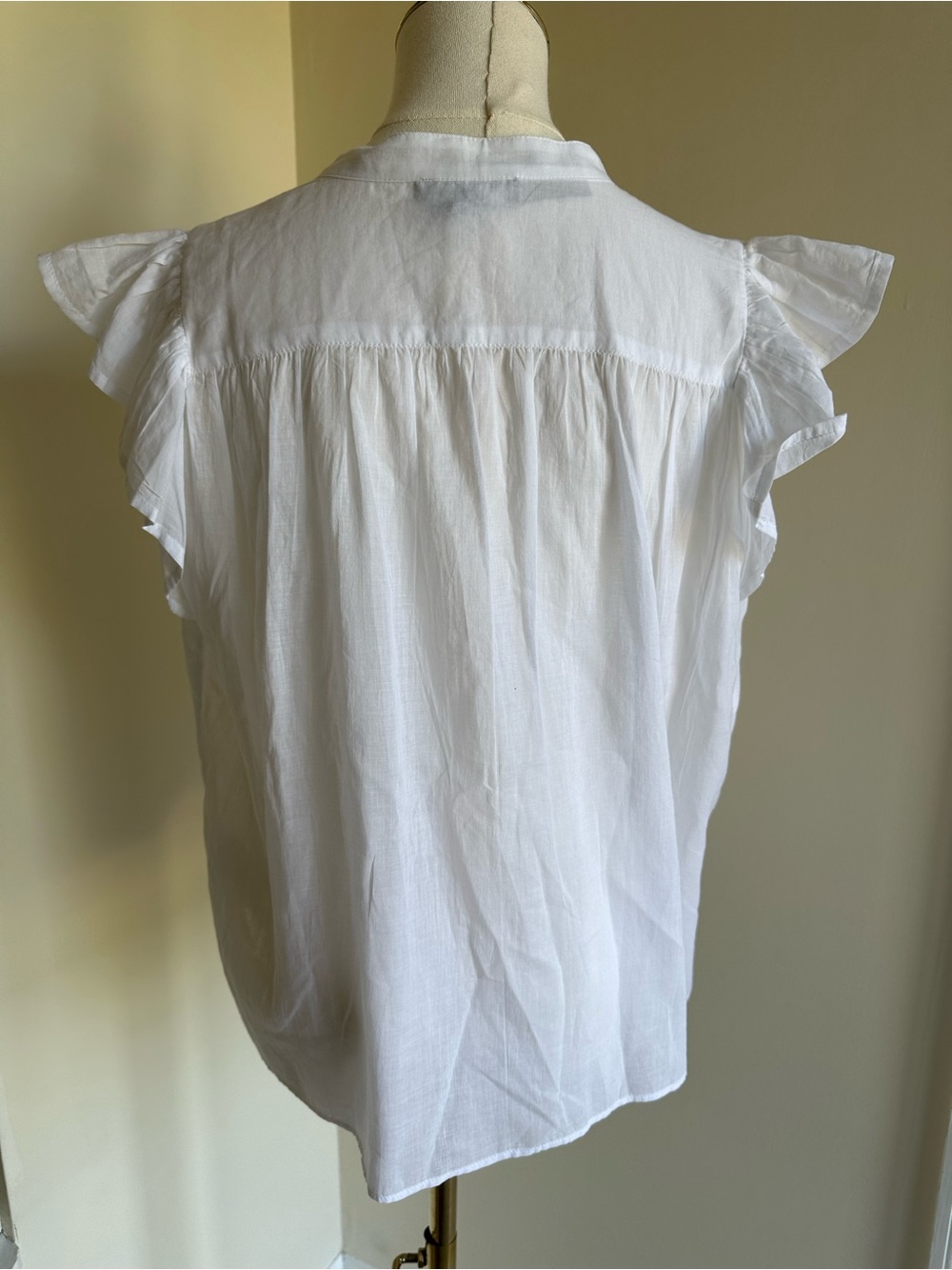 NWT J Crew Flutter Sleeve Blouse - Medium - Picture 6 of 12